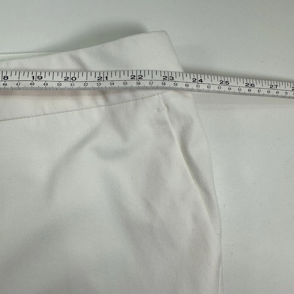 NWT Alfani Plus Size 24W White Ankle Pants Comfort Waist Skinny Leg Cotton Blend - Picture 7 of 9